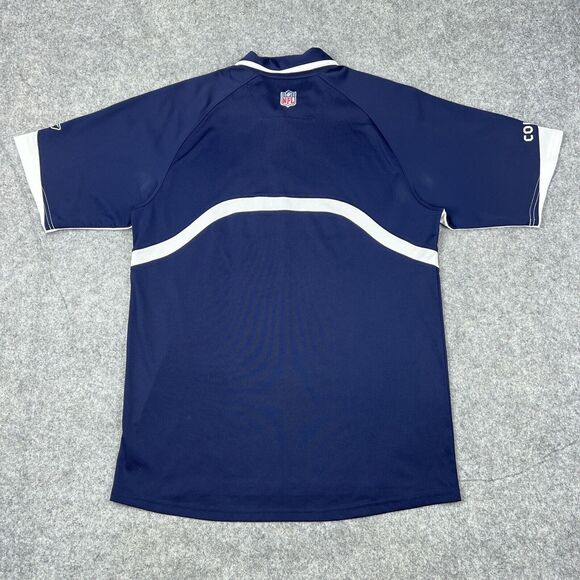 Dallas Cowboys‎ Shirt Mens Medium Blue White Short Sleeve Polo Reebok NFL Y2K - Picture 9 of 15